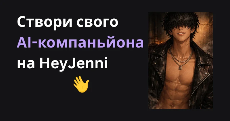 Як створити свого ідеального AI-компаньйона на HeyJenni: покрокова інструкція